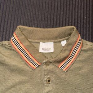 Burberry Green Collared Shirt – Extra Small